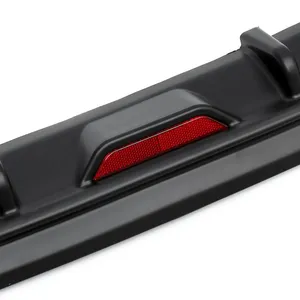 Offre Spéciale – Diffuseur de pare-chocs arrière universel pour voiture, en ABS noir et argent, avec embout d'échappement, <span class=keywords><strong>pièces</strong></span> de <span class=keywords><strong>carrosserie</strong></span> pour voitures - Product Image 3