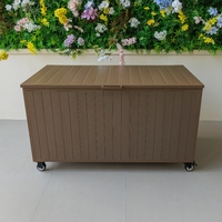 Boîte de rangement de jardin personnalisée, boîte de rangement extérieure, boîte de rangement en plastique pour patio, boîte de rangement pour terrasse d'été, étanche