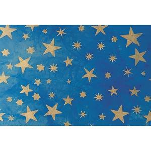 PAPIER LUMINEUX ÉTOILE DORÉE PEINT À LA MAIN 70X100CM - Product Image 1