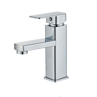 Robinet d'eau chaude et froide pour lavabos, robinet de lavabo moderne pour salle de bain, robinet de salle de bain à poignée unique