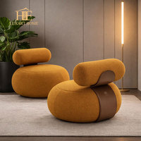 Canapés et fauteuils de luxe modernes pour salon, canapé en cuir véritable rembourré, meubles de salon pour villa