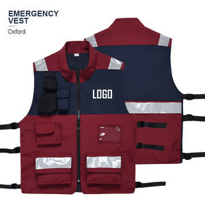 Nouvel arrivage Vêtements de travail réfléchissants Hivis <span class=keywords><strong>multipoches</strong></span> à haute visibilité pour hommes <span class=keywords><strong>Gilet</strong></span> de sécurité pour la construction - Product Image 1