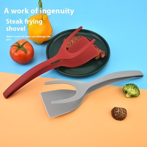 2-trong-1 thịt bò bít tết và chiên thìa Nylon turners với clip cho thực phẩm trứng cá Omelette lật thìa - Product Image 2