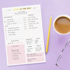 Custom odierno per fare elenco Memo Pad senza data di 52 fogli Organizer pianificazione calendario simpatico foglio rosa Digital Daily Planner blocco note - Product Image 4