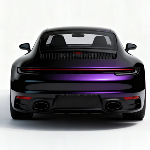 Black Charming Color TPU PPF Wrapping 7.5mil, Heat Self-Healing Exterior Decoration Paint Protection Film Car Wrap <strong>Vinyl</strong> - Product Image 3