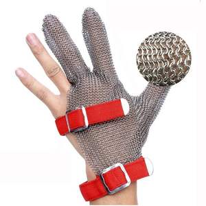 Gant anti-coupure A9 en maille d'acier inoxydable de qualité alimentaire, résistant aux couteaux, pour boucher - Product Image 2