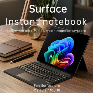 Clavier sans fil Bluetooth pour Microsoft <span class=keywords><strong>Surface</strong></span> <span class=keywords><strong>Pro</strong></span> <span class=keywords><strong>8</strong></span> 9 10 11 Clavier détachable fin avec pavé tactile pour <span class=keywords><strong>Surface</strong></span> ProX - Product Image 1