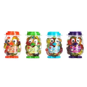 Confectionery toys!Multi-colored and fruity flavor jelly candy in bottle candy toy