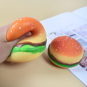 High Quality TPR Kawaii Hamburger Squishy Flour Filling Vent <b>Ball</b> Stress Relief Decompression Squishy <b>Squeeze</b> Toys for Kids - Product Image 2