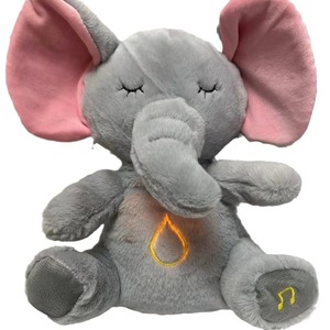 Offre Spéciale personnalisé âne jouets en <span class=keywords><strong>peluche</strong></span> mignon brillant musique respirant ours sommeil aider poupée bébé sommeil artefact avec doublure en maille - Product Image 6