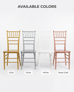 Chaises Napoléon en métal modernes, chaises de banquet d'hôtel Chivari avec coussin - Product Image 6