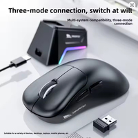 SMAILWOLF M5 Souris de jeu sans fil tri-mode Capteur PAW3311 Légère pour les jeux/e-sport Ordinateurs de bureau et portables