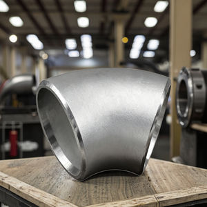 מרפק פלדה מלוטשת גבוהה נירוסטה 90 מעלות ss304/316 עמידות בפני קורוזיה עבור קווים כימיים גז מים מרותכים סוג חלק - Product Image 3