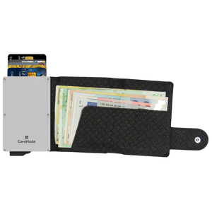 CardHoda Aluminum Card Holder RFID Protection Black Minimalist <b>Wallet</b> Short Length Unisex Fold Closure - Product Image 1