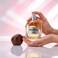 Flacon de parfum personnalisé 100 ml, flacon d'huile parfumée rond avec boîte en tube de papier, emballage de flacon de parfum cosmétique avec logo, vente en gros