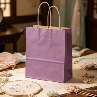 Bedrijfspartner cadeau Morandi gedempte kraft papieren handtas bulk aangepaste logo cadeau tas