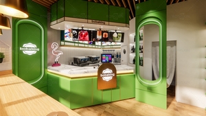 Negozio di succhi al dettaglio Interior Design Boba Tea Juice Bar <span class=keywords><strong>Shop</strong></span> Fitting Bubble Wood Beverage <span class=keywords><strong>Shop</strong></span> Fitout Fast Food Counter Design - Product Image 3