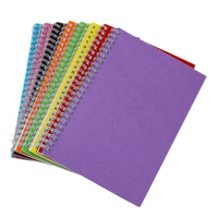 Libro de bobina para estudiantes de secundaria, cuaderno A5 con cubierta de papel grueso, diario de línea Horizontal para escuela primaria
