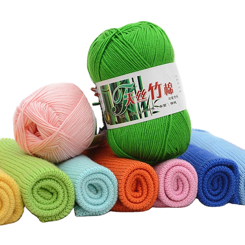 Super Soft Hand Knitting Blended Yarn Bamboo Cotton Yarn Wholesale