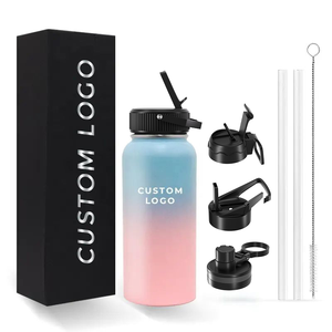 Custom BPA Free Double Wall Stainless Water Tumbler Vacuum Insulated Stainless <b>Steel</b> Water <b>Bottle</b> With Hang - Product Image 5