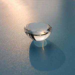 Lente de Media bola de cristal de cuarzo zafiro BK7 de grado óptico personalizado - Product Image 1