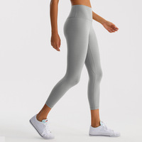 Stok Tersedia Legging Yoga Olahraga Wanita Multi-Warna Pinggang Tinggi Pengangkat Pinggul Bahan Lembut Ramah Kulit Elastisitas Tinggi