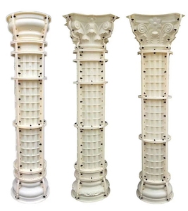 Factory Price <strong>Plastic</strong> Round Roman Pillar Molds for Sale Outdoor <strong>Column</strong> ABS <strong>Plastic</strong> Molds for Concrete Marble Pillar Mold - Product Image 1