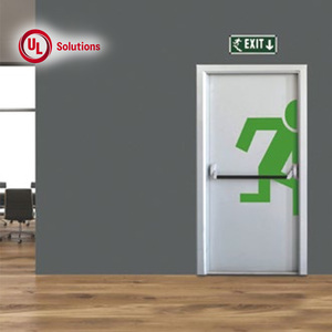 Portes battantes en acier minimalistes pour usage intérieur dans les hôpitaux et les écoles, résistantes aux rayures et insonorisées - Product Image 1