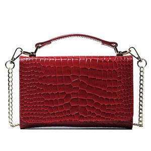 Sacs à main motif Crocodile pour femmes, pochette luxueuses en cuir, <span class=keywords><strong>sac</strong></span> à bandoulière à chaîne porté croisé, nouvelle collection - Product Image 6