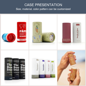 Brand Design Biodegradable Packaging Cardboard Push up Deodorant Stick Containers White Black Brown Kraft Lip Balm <strong>Paper</strong> Tube - Product Image 6