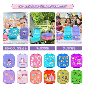 Prévente : Boîte à lunch <span class=keywords><strong>isotherme</strong></span> 3 compartiments en plastique <span class=keywords><strong>pour</strong></span> bébé, anti-fuite, avec poignée – Idéale <span class=keywords><strong>pour</strong></span> la rentrée scolaire - Product Image 5