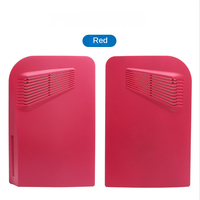 Pour PS5 Digital Remplacement Nouveau boîtier de remplacement Coque de protection avec design ventilé - Noir/Rouge/Blanc