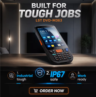 Terminal de Recolección de Datos Portátil UROVO CT48C 1D 2D, Escáner de Código de Barras de 4+64 GB, Android 12 Industrial, PDA Resistente de 4 Pulgadas