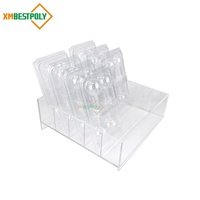 Récipient acrylique transparent de support de vitrine acrylique faite sur commande pour des sucreries d'aliments