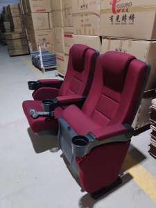 Silla de cine en movimiento, asiento de teatro butaca con portavasos - Product Image 4