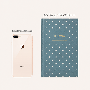 Carnet A5 à pois en tissu, personnalisable avec logo, agenda rigide pour cadeaux d'affaires, <span class=keywords><strong>journal</strong></span> en tissu écologique - Product Image 2