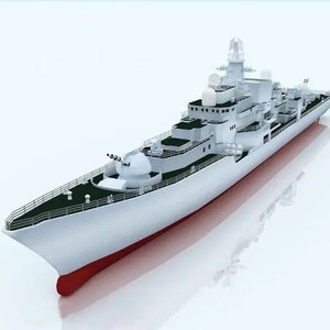 Modelo de Buque de Guerra Metálico Grande para Uso Educativo al Aire Libre, Réplica de Barco Militar - Product Image 1