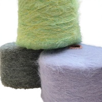 Fil à tricoter fantaisie 4.2NM aspect alpaga à poils longs, 8% laine, nylon, acrylique, polyester, élasthanne, pour pull d'hiver
