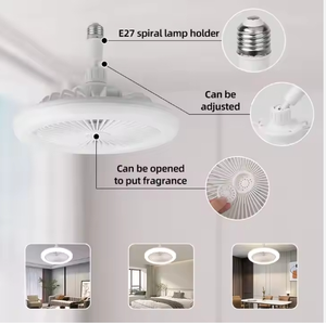 Hot Selling Modern Simple Mini <strong>LED</strong> <strong>Ceiling</strong> <strong>Fan</strong> with Chandelier Socket Home <strong>Kits</strong> <strong>Remote</strong> <strong>Control</strong> Flower Design Cold White Lighting - Product Image 3