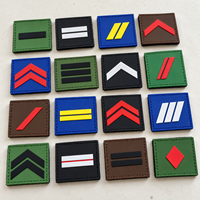 Badge en PVC 3D personnalisé avec logo, écologique, en caoutchouc souple, avec fermeture auto-agrippante pour uniformes, faible MOQ 50 pièces