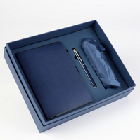 Coffret Cadeau d'Entreprise de Luxe 3-en-1 Personnalisé avec Logo 2026 : Stylo, Carnet et Parapluie – Idéal pour Anniversaire d'Entreprise et Promotion