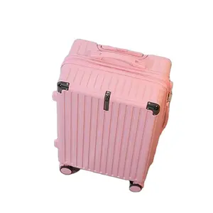 हल्के न्यूनतम डिज़ाइन का यात्रा एबीएस कैरी-ऑन ट्रॉली कैरी-ऑन सूटकेस, यात्रा बैग सामान