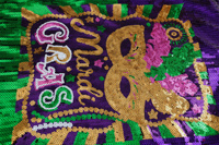 Fábrica al por mayor Dropshipping Fat Tuesday señora vestidos de fiesta Mardi Gras lentejuelas Jersey cintura Natural tejido gasa