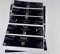 Autocollant personnalisé découpé sur mesure en vinyle brillant holographique avec impression laser imperméable et épreuvage gratuit