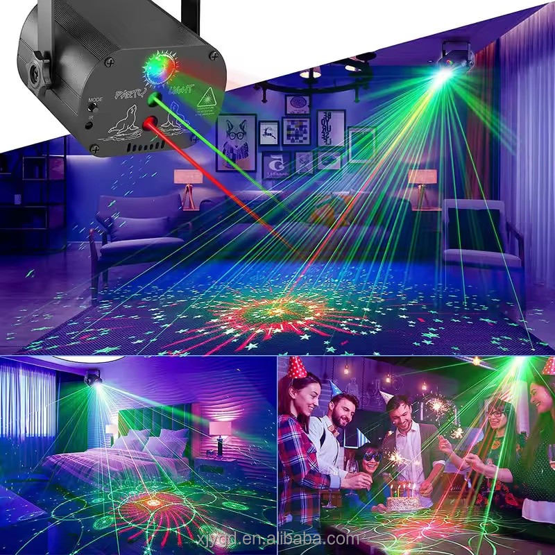 パターンステージライトプロジェクターキット - RGB DJディスコ照明