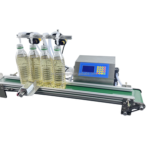 4-Heads Peristaltic Diaphragm <b>Pump</b> Water Drink Wine Liquid Milk Essential Oil Juice Perfume Bottle Filling Machine With Conveyor - Product Image 4