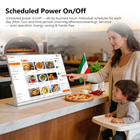 Terminal de Auto-Servicio con Pantalla Táctil Capacitiva de 24 Pulgadas para Restaurante, Sistema POS con Menú Interactivo y Sistema Operativo Inteligente, VESA
