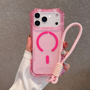 Dây đeo dây chuỗi Băng Vòng cổ dây điện thoại trường hợp đối với iphone12 11 7 8 cộng với 11pro x XR XS Max mềm rõ ràng đầy màu sắc Cover quay lại vỏ - Product Image 5