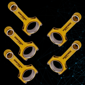MaXpeedingrods Nouveau Titanisation En Acier H-beam Bielles + ARP Boulons Pour <span class=keywords><strong>Volvo</strong></span> 850 C70 <span class=keywords><strong>T5</strong></span> <span class=keywords><strong>2</strong></span>.3L B5234T 139.5mm - Product Image 2