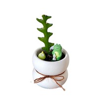 Pot de fleurs en ciment pour succulentes, disponible en plusieurs couleurs, accompagné d'un petit pot de fleurs simple pour le bureau, respirant